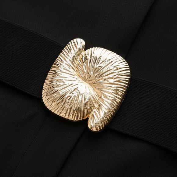 Commense Button-Front Belted Maxi Dress - Picture 5 of 12